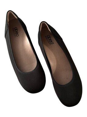 ABEO B.I.O. System Tangier Womens Black Ballet Flats Size 9.5N Comfort Support